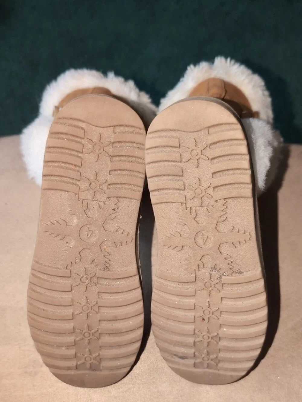 Girl’s Faux Fur Lined Tan Winter Boots